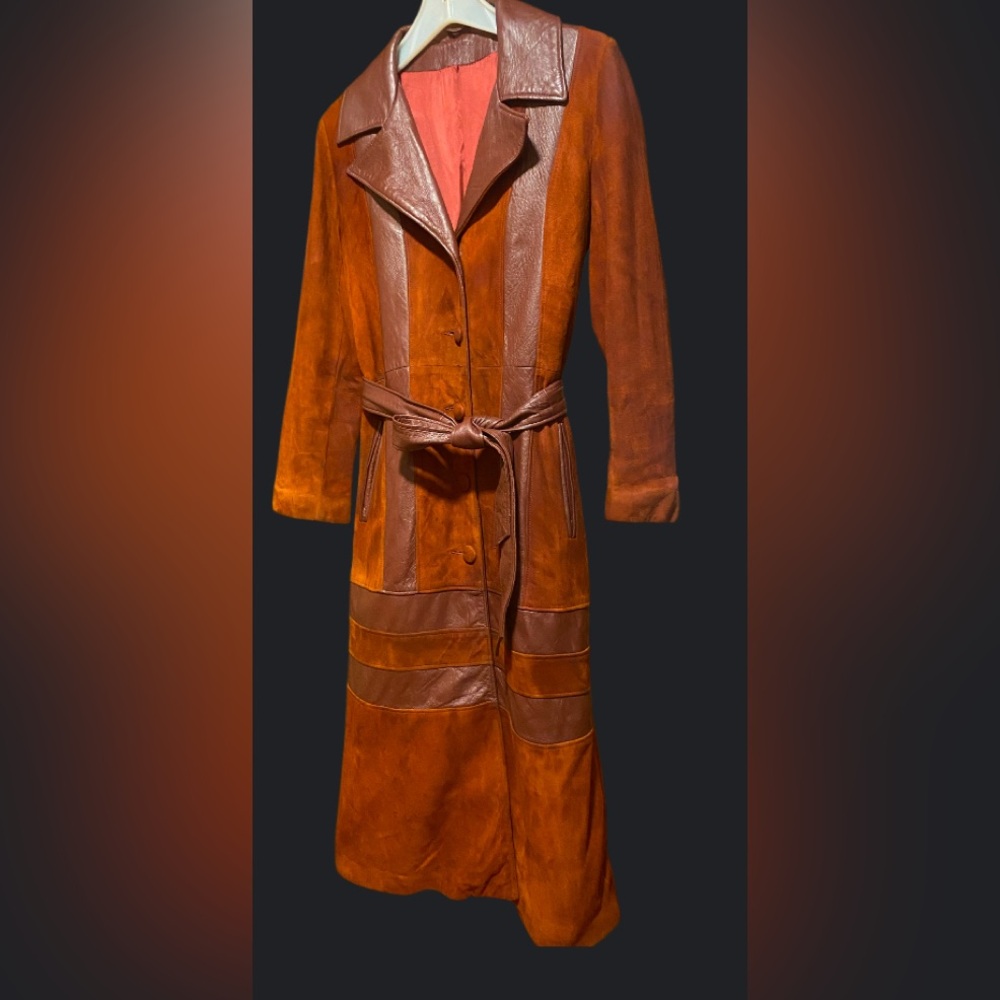 Vintage 70’s Suede and Leather Trench Coat
